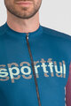 SPORTFUL Cyklistický dres s krátkym rukávom - SUPERGIARA LOGO - modrá/bordová