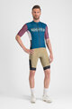 SPORTFUL Cyklistický dres s krátkym rukávom - SUPERGIARA LOGO - modrá/bordová
