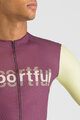 SPORTFUL Cyklistický dres s krátkym rukávom - SUPERGIARA LOGO - bordová/ivory