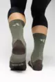 GOBIK Cyklistické ponožky klasické - WINTER MERINO - zelená