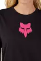 FOX Cyklistické tričko s krátkym rukávom - W FOX HEAD - čierna/ružová