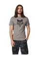 FOX Cyklistické tričko s krátkym rukávom - DISPUTE PREM - šedá