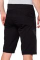 100% SPEEDLAB Cyklistické nohavice krátke bez trakov - AIRMATIC SHORTS - čierna
