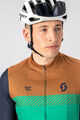 SCOTT Cyklistický dres s dlhým rukávom letný - RC TEAM - zelená/modrá/hnedá