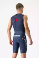 CASTELLI Cyklistické nohavice krátke s trakmi - SOUDAL QUICK-STEP 2024 COMPETIZIONE - modrá/biela/červená
