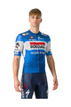 CASTELLI Cyklistický dres s krátkym rukávom - SOUDAL QUICK-STEP 2024 COMPETIZIONE 3 - modrá/biela/červená