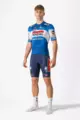 CASTELLI Cyklistický dres s krátkym rukávom - SOUDAL QUICK-STEP 2024 COMPETIZIONE 3 - modrá/biela/červená