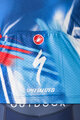 CASTELLI Cyklistický dres s krátkym rukávom - COMPETIZIONE 3 QUICK STEP 2025 - modrá/červená