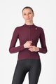 CASTELLI Cyklistický dres s dlhým rukávom zimný - ESPRESSO THERMAL W LS - červená