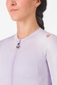 CASTELLI Cyklistický dres s dlhým rukávom letný - ESPRESSO - fialová
