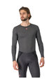 CASTELLI Cyklistické tričko s dlhým rukávom - MEDIO BASE LAYER LS - šedá