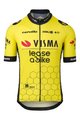 AGU Cyklistický dres s krátkym rukávom - REPLICA VISMA | LEASE A BIKE 2024 - žltá/čierna