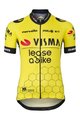 AGU Cyklistický dres s krátkym rukávom - REPLICA VISMA | LEASE A BIKE W 2024 - žltá/čierna
