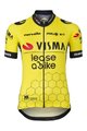 AGU Cyklistický dres s krátkym rukávom - REPLICA VISMA | LEASE A BIKE W 2024 - žltá/čierna