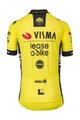 AGU Cyklistický dres s krátkym rukávom - REPLICA VISMA | LEASE A BIKE K 2024 - žltá/čierna