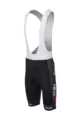 AGU Cyklistické nohavice krátke s trakmi - REPLICA VISMA | LEASE A BIKE 2024 - čierna/biela
