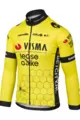 AGU Cyklistický dres s dlhým rukávom letný - REPLICA VISMA | LEASE A BIKE 2024 - žltá/čierna