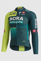SPORTFUL Cyklistický dres s dlhým rukávom zimný - BORA 2024 - zelená/svetlo zelená