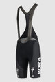 SPORTFUL Cyklistické nohavice krátke s trakmi - BORA 2024 - čierna