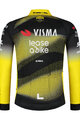 RAPIDGEAR Cyklistický dres s dlhým rukávom letný - VISMA TDF25 REPLICA JERSEY - žltá/čierna