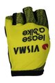 RAPIDGEAR Cyklistické rukavice krátkoprsté - VISMA TDF25 REPLICA GLOVES - žltá/čierna