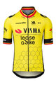 RAPIDGEAR Cyklistický dres s krátkym rukávom - TEAM VISMA BELGIUM CHAMPION 2025 - žltá