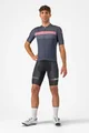 CASTELLI Cyklistický dres s krátkym rukávom - GIRO VELOCE - modrá/ružová