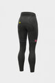 ALÉ Cyklistické nohavice dlhé bez trakov - PR-R MILD TIGHTS - čierna/ružová