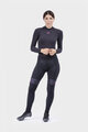 ALÉ Cyklistické nohavice dlhé bez trakov - PR-R MILD TIGHTS - čierna/ružová
