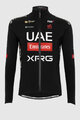 PISSEI Cyklistická zateplená bunda - UAE TEAM EMIRATES - XRG 2025 GIACCA PRIMAPELLE OFFICIAL - čierna