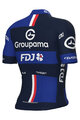 ALÉ Cyklistický dres s krátkym rukávom - GROUPAMA FDJ 2025 - modrá