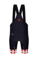 SANTINI Cyklistické nohavice krátke s trakmi - TOUR DE FRANCE - BIB SHORTS - čierna