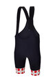 SANTINI Cyklistické nohavice krátke s trakmi - TOUR DE FRANCE - BIB SHORTS - čierna