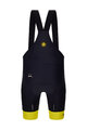 SANTINI Cyklistické nohavice krátke s trakmi - TOUR DE FRANCE - BIB SHORTS - čierna