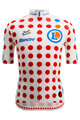 SANTINI Cyklistický dres s krátkym rukávom - TOUR DE FRANCE - POLKA DOT JERSEY - viacfarebná