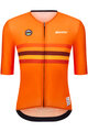 SANTINI Cyklistický dres s krátkym rukávom - UCI WORLD CHAMPION NETHERLANDS - oranžová