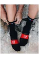 COMPRESSPORT Cyklistické ponožky klasické - ULTRA TRAIL V2.0  - čierna/červená