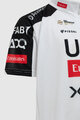 PISSEI Cyklistický dres s krátkym rukávom - UAE TEAM EMIRATES - XRG 2026 REPLICA JUNIOR - biela/čierna/červená