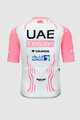 PISSEI Cyklistický dres s krátkym rukávom - UAE TEAM EMIRATES REPLICA GIRO D'ITALIA 2024 - biela/ružová