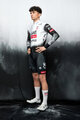 PISSEI Cyklistický dres s dlhým rukávom zimný - UAE TEAM EMIRATES - XRG 2025 REPLICA - biela/čierna