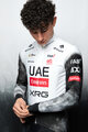 PISSEI Cyklistický dres s dlhým rukávom zimný - UAE TEAM EMIRATES - XRG 2025 REPLICA - biela/čierna