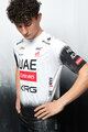 PISSEI Cyklistické tričko s krátkym rukávom - UAE TEAM EMIRATES 2025  - biela/čierna