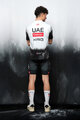 PISSEI Cyklistické tričko s krátkym rukávom - UAE TEAM EMIRATES 2025  - biela/čierna
