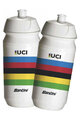 SANTINI Cyklistická fľaša na vodu - UCI - biela/viacfarebná