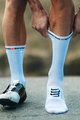 COMPRESSPORT Cyklistické ponožky klasické - PRO RACING V4.0 BIKE - biela