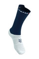 COMPRESSPORT Cyklistické ponožky klasické - PRO RACING V4.0 BIKE - modrá/biela
