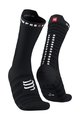 COMPRESSPORT Cyklistické ponožky klasické - PRO RACING SOCKS V4.0 ULTRALIGHT BIKE - čierna/biela