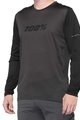 100% SPEEDLAB Cyklistický dres s dlhým rukávom letný - RIDECAMP - čierna/šedá