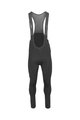 AGU Cyklistické nohavice dlhé s trakmi - ESSENTIAL WINDPROOF  - čierna