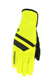 AGU Cyklistické rukavice dlhoprsté - WINDPROOF - čierna/žltá
